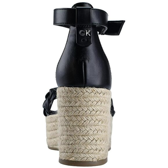 NEW Calvin Klein Thea Wedge Espadrille Sandals - Sz 9.5 - Picture 9 of 15